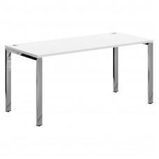 Стол прямой XGST 167.1 Белый/Нержавеющая сталь 1600х700х750 XTEN GLOSS