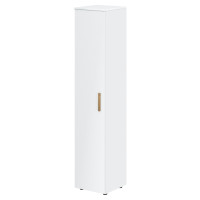 Шкаф колонка с глухой дверью и топом FHC 40.1 Белый премиум/Белый премиум 404х429х1983 FORTA