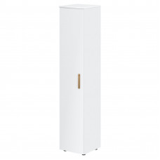 Шкаф колонка с глухой дверью и топом FHC 40.1 Белый премиум/Белый премиум 404х429х1983 FORTA