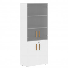 Шкаф комбинированный FHC 80.2(Z) Белый премиум/Белый премиум 802х429х1983 FORTA