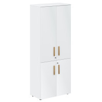 Шкаф с глухими средними и малыми дверьми FHC 80.3(Z) Белый премиум/Белый премиум 802х429х1983 FORTA