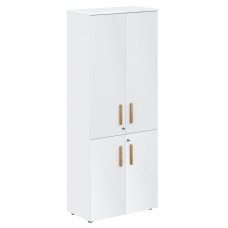 Шкаф с глухими средними и малыми дверьми FHC 80.3(Z) Белый премиум/Белый премиум 802х429х1983 FORTA