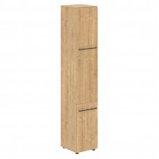 Шкаф колонка с глухой средней и малой дверью LHC 40.3 Дуб Бофорд 400х430х2253 LOFTIS