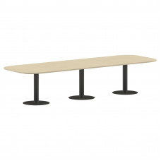 Конференц стол ПРГ-7 Клен*/Антрацит 3600х1200х750 IMAGO