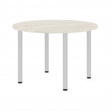 Конференц - стол круглый XRT 120 Сосна Эдмонт/Алюминий 1200х1200х750 XTEN
