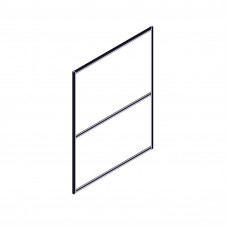 Секция комбинированной перегородки RP160SL120 Tempo 10 (Серый)/Дуб Сонома 1200х22х1600 RAND