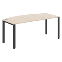 Стол руководителя XS6ET 189 Бук Тиара/Антрацит 1800х914х750 XTEN-S60