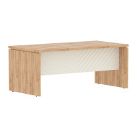 Стол руководителя TLST 189 Дуб Бофорд Z/Латте 1800х900х750 TORR LUX