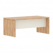 Стол руководителя TLST 189 Дуб Бофорд Z/Латте 1800х900х750 TORR LUX