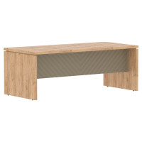 Стол руководителя TLST 209 Дуб Бофорд Z/Капучино 2000х900х750 TORR LUX