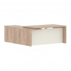 Стол руководителя TLCT 1820(R) Дуб Каньон Z/Латте 1800х2000х750 TORR LUX