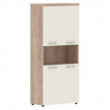 Шкаф с комплектами малых дверей и топом TLHC 85.4 Латте/Дуб Каньон Z 856х450х1968 TORR LUX