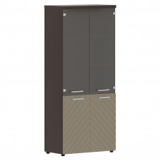 Шкаф комбинированный с топом TLHC 85.2 Капучино/Венге Магия Z 856х450х1968 TORR LUX