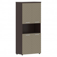 Шкаф с комплектами малых дверей и топом TLHC 85.4 Капучино/Венге Магия Z 856х450х1968 TORR LUX