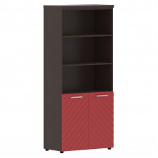 Шкаф с комплектом малых дверей и топом TLHC 85.5 Красный/Венге Магия Z 856х450х1968 TORR LUX