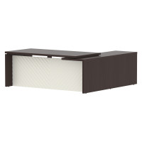 Стол руководителя TLCT 2020(L) Венге Магия Z/Латте 2000х2000х750 TORR LUX