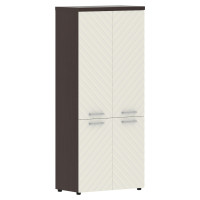 Шкаф со средними и малыми дверьми TLHC 85.3 Латте/Венге Магия Z 856х450х1968 TORR LUX