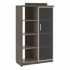 Шкаф СФ-534182 Бетон чикаго тем F187 ST9/Дрифтвуд H3090 ST22 1037х454,5х1770 WOOD&STONE