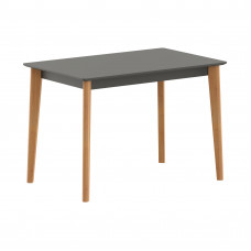 Стол прямой LYKKE TS-110 Антрацит/Бук 1100х700х750 LYKKE