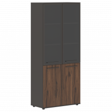 Шкаф высокий широкий EHCS 85.7 Дуб Денвер тёмный/Мокко/Мокко 852х430х1967 EDIS
