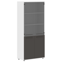 Шкаф высокий широкий EHCS 85.2 Мокко/Мокко/Белый 852х430х1967 EDIS