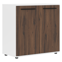 Шкаф малый широкий ELCS 85.1 Дуб Денвер тёмный/Черный/Белый 852х430х832 EDIS