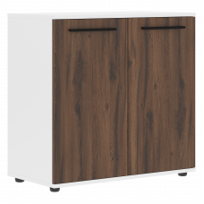 Шкаф малый широкий ELCS 85.1 Дуб Денвер тёмный/Черный/Белый 852х430х832 EDIS