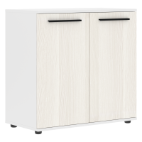 Шкаф малый широкий ELCS 85.1 Ясень Траун/Черный/Белый 852х430х832 EDIS