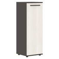 Шкаф средний узкий EMCS 42.1 Ясень Траун/Черный/Мокко 426х430х1199 EDIS