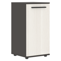 Шкаф малый узкий ELCS 42.1 Ясень Траун/Черный/Мокко 426х430х832 EDIS