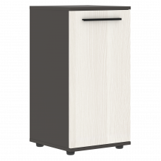 Шкаф малый узкий ELCS 42.1 Ясень Траун/Черный/Мокко 426х430х832 EDIS