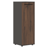 Шкаф средний узкий EMCS 42.1 Дуб Денвер тёмный/Черный/Мокко 426х430х1199 EDIS