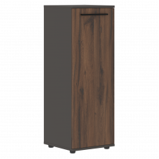 Шкаф средний узкий EMCS 42.1 Дуб Денвер тёмный/Черный/Мокко 426х430х1199 EDIS