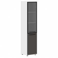 Шкаф высокий узкий EHCS 42.7(R) Мокко/Черный/Белый 426х430х1967 EDIS