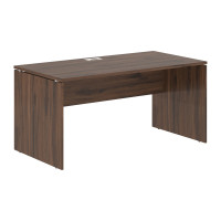 Стол прямой EDST 1580 Дуб Денвер тёмный/Белый 1560х800х750 EDIS