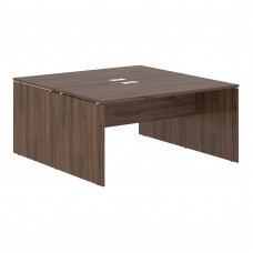 Стол двойной ED2ST 1580 Дуб Денвер тёмный/Белый 1560х1606х750 EDIS