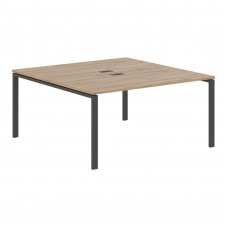 Стол 2-х местный EUWST 1516 Дуб Денвер светлый/Мокко 1560х1606х750 EDIS