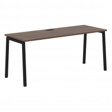 Стол прямой ELST 1767 Дуб Денвер тёмный/Черный 1760х670х750 EDIS