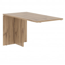 Брифинг-приставка EDB 1367 Дуб Денвер светлый/Черный 1360х670х750 EDIS