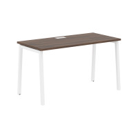 Стол прямой ELST 1367 Дуб Денвер тёмный/Белый 1360х670х750 EDIS