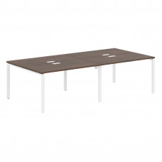 Стол 4-х местный EUWST 2713 Дуб Денвер тёмный/Белый 2726х1346х750 EDIS
