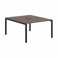 Стол 2-х местный EUWST 1316 Дуб Денвер тёмный/Черный 1360х1606х750 EDIS
