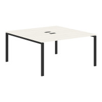 Стол 2-х местный EUWST 1516 Ясень Траун/Черный 1560х1606х750 EDIS