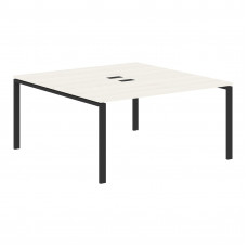 Стол 2-х местный EUWST 1516 Ясень Траун/Черный 1560х1606х750 EDIS