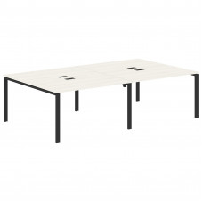 Стол 4-х местный EUWST 2716 Ясень Траун/Черный 2726х1606х750 EDIS