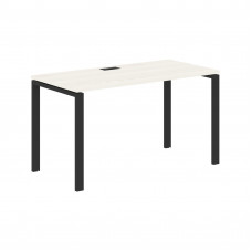 Стол прямой EUST 1367 Ясень Траун/Черный 1360х670х750 EDIS