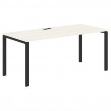 Стол прямой EUST 1780 Ясень Траун/Черный 1760х800х750 EDIS