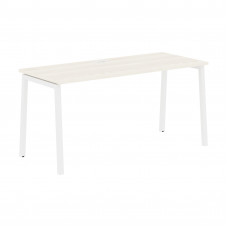 Стол прямой ELST 1567 Ясень Траун/Белый 1560х670х750 EDIS