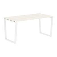 Стол прямой EVST 1580 Ясень Траун/Белый 1560х800х750 EDIS