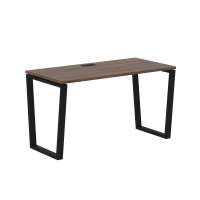 Стол прямой EVST 1367 Дуб Денвер тёмный/Черный 1360х670х750 EDIS